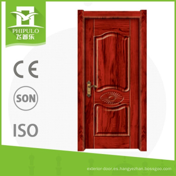 Puerta interior con puerta de entrada de madera de diseño industrial para la decoración de casas hecha en china